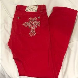 Red Hot Skinny Jeans!